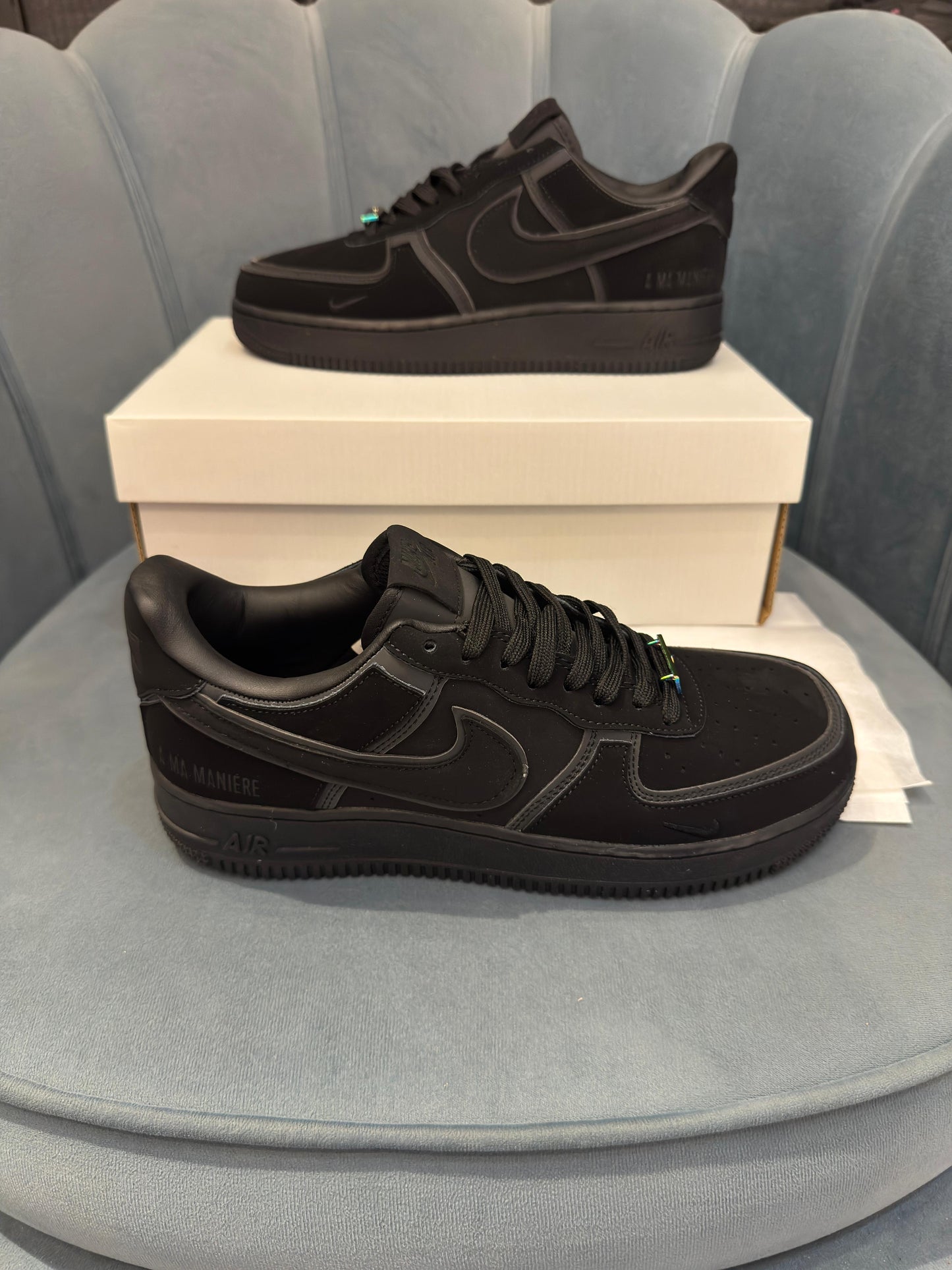 Nike airforce 1 low black ma maniere