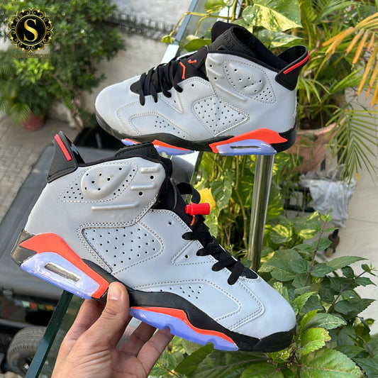 Nike air Jordan 6 silver reflected