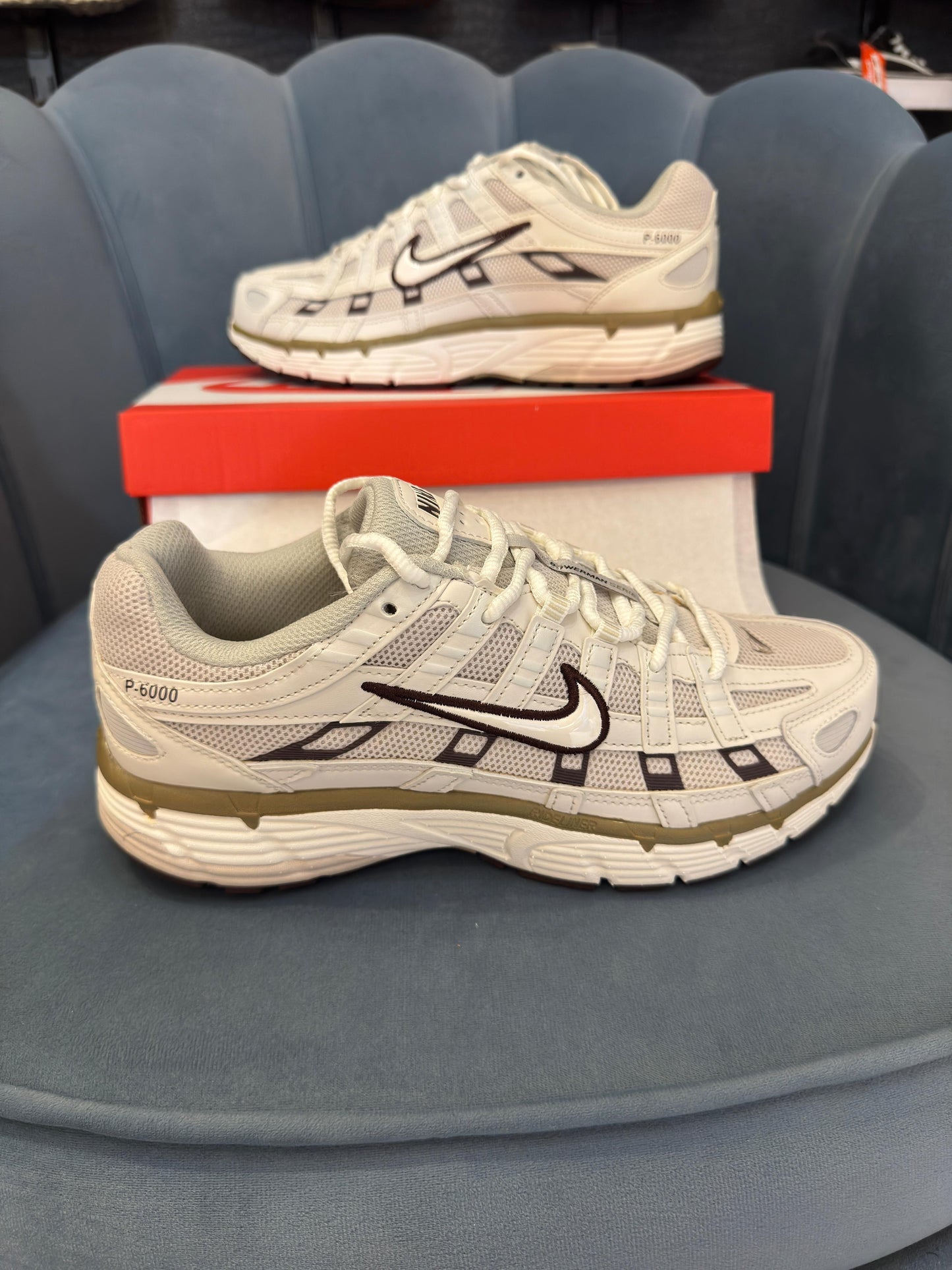 Nike P-6000 trainer light bone