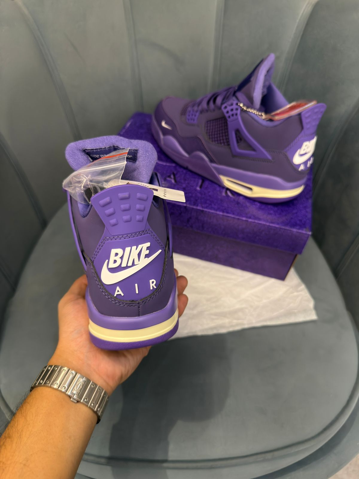 Nike air jordans retro 4 nigel sylvester purple