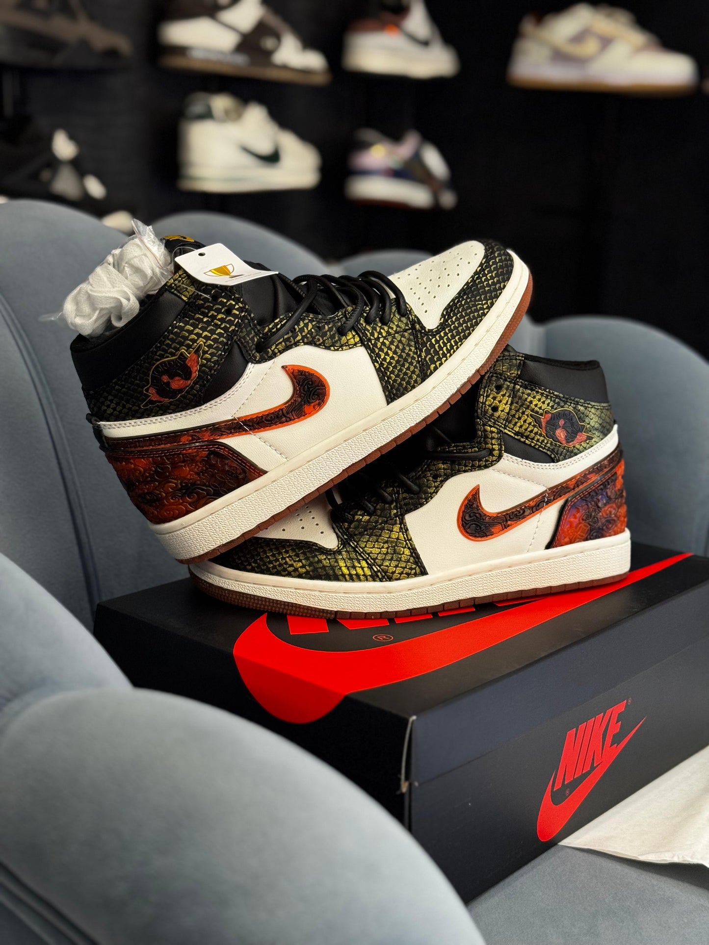 Nike air jordan retro 1s high year of the snake