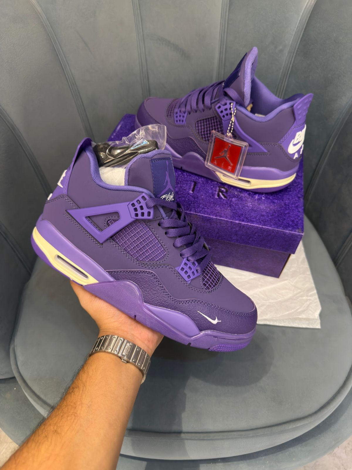 Nike air jordans retro 4 nigel sylvester purple