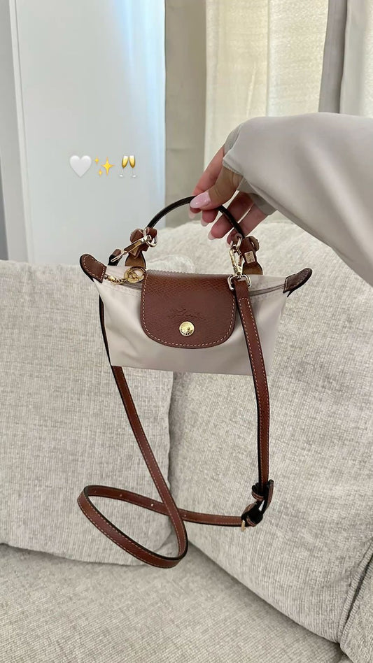 Long champ le pilage mini crossbody bag