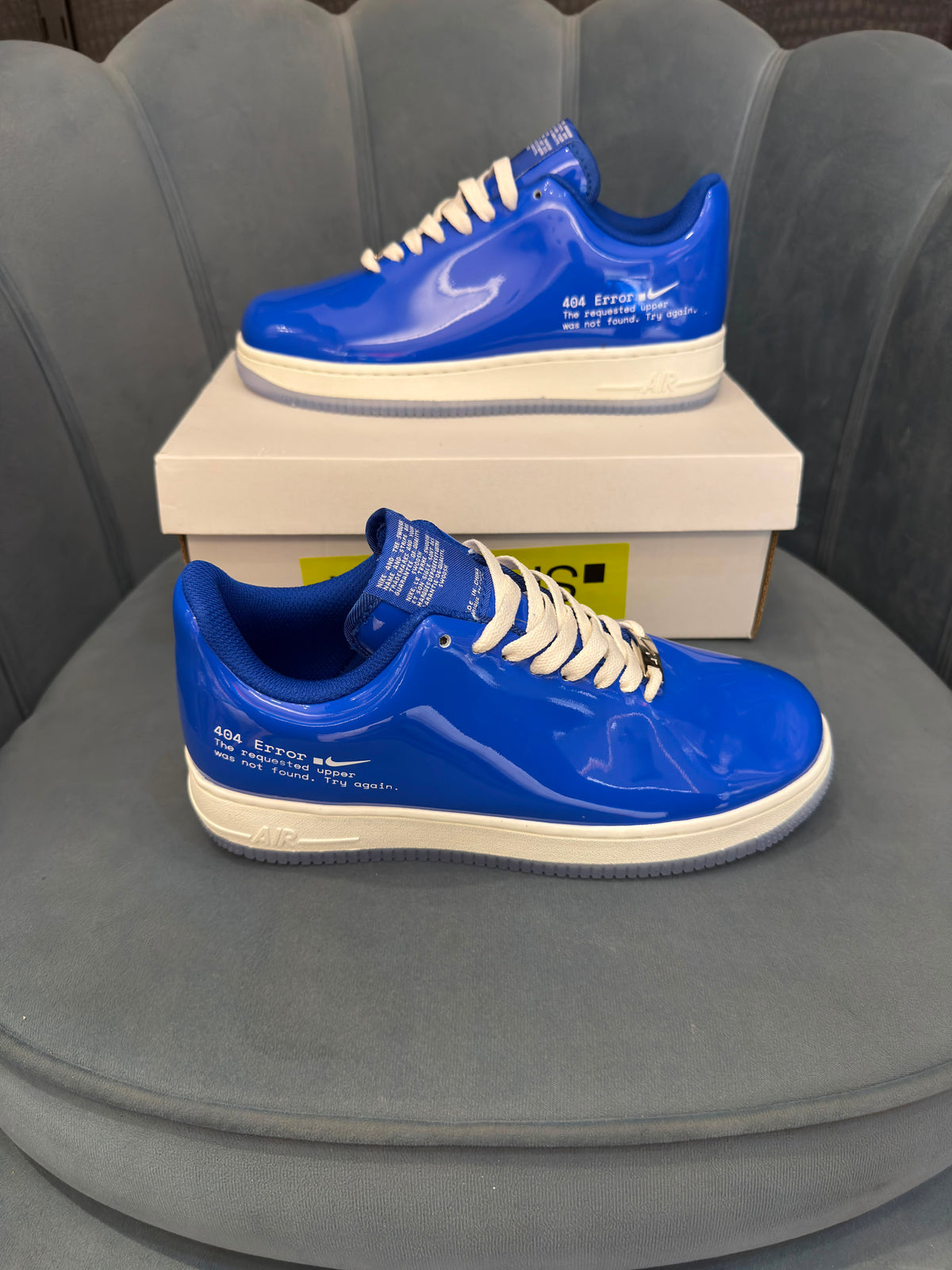 Nike airforce one 404 swoosh error blue
