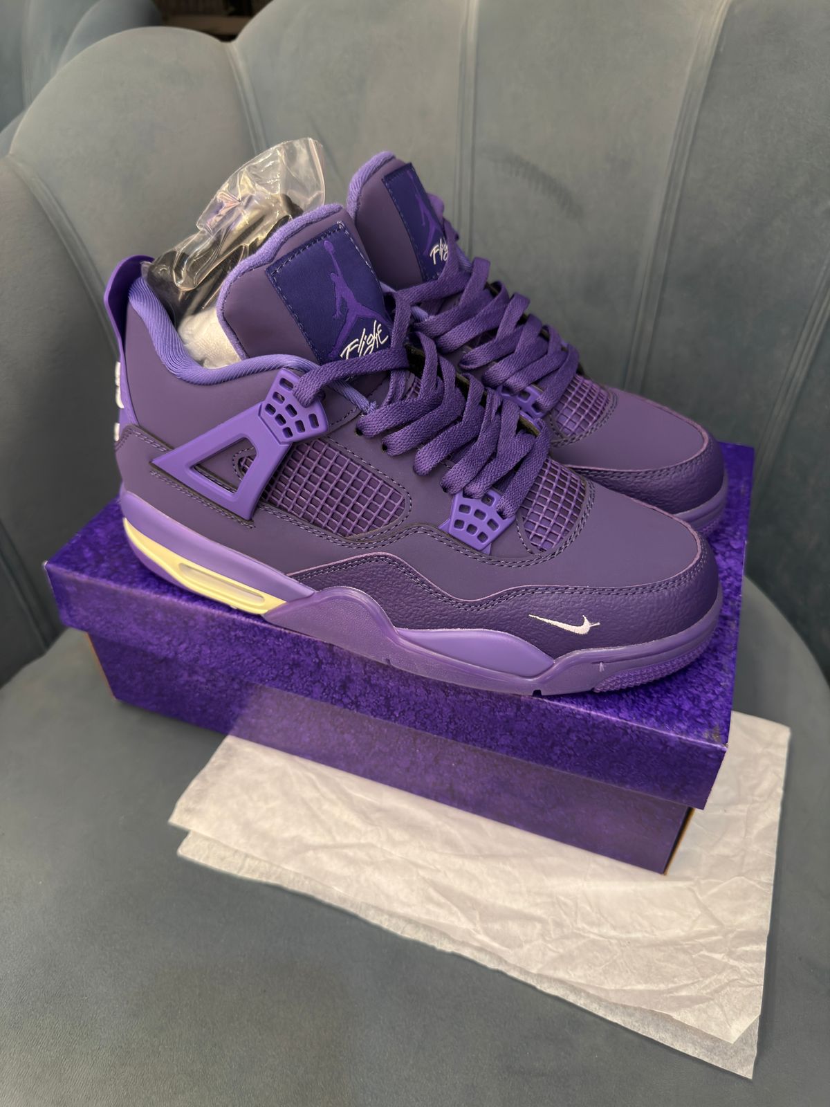 Nike air jordans retro 4 nigel sylvester purple