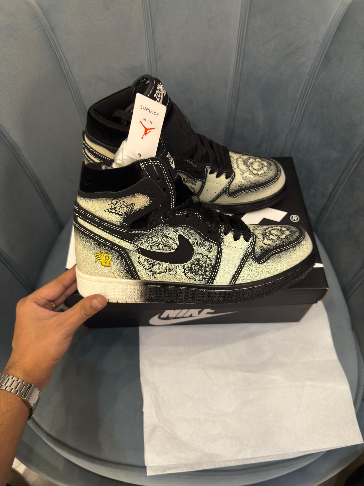 Nike air jordan retro 1 high zoom cmft 2 dia de muertos