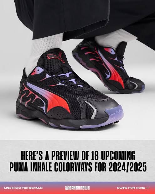 Puma inhale asap pale red