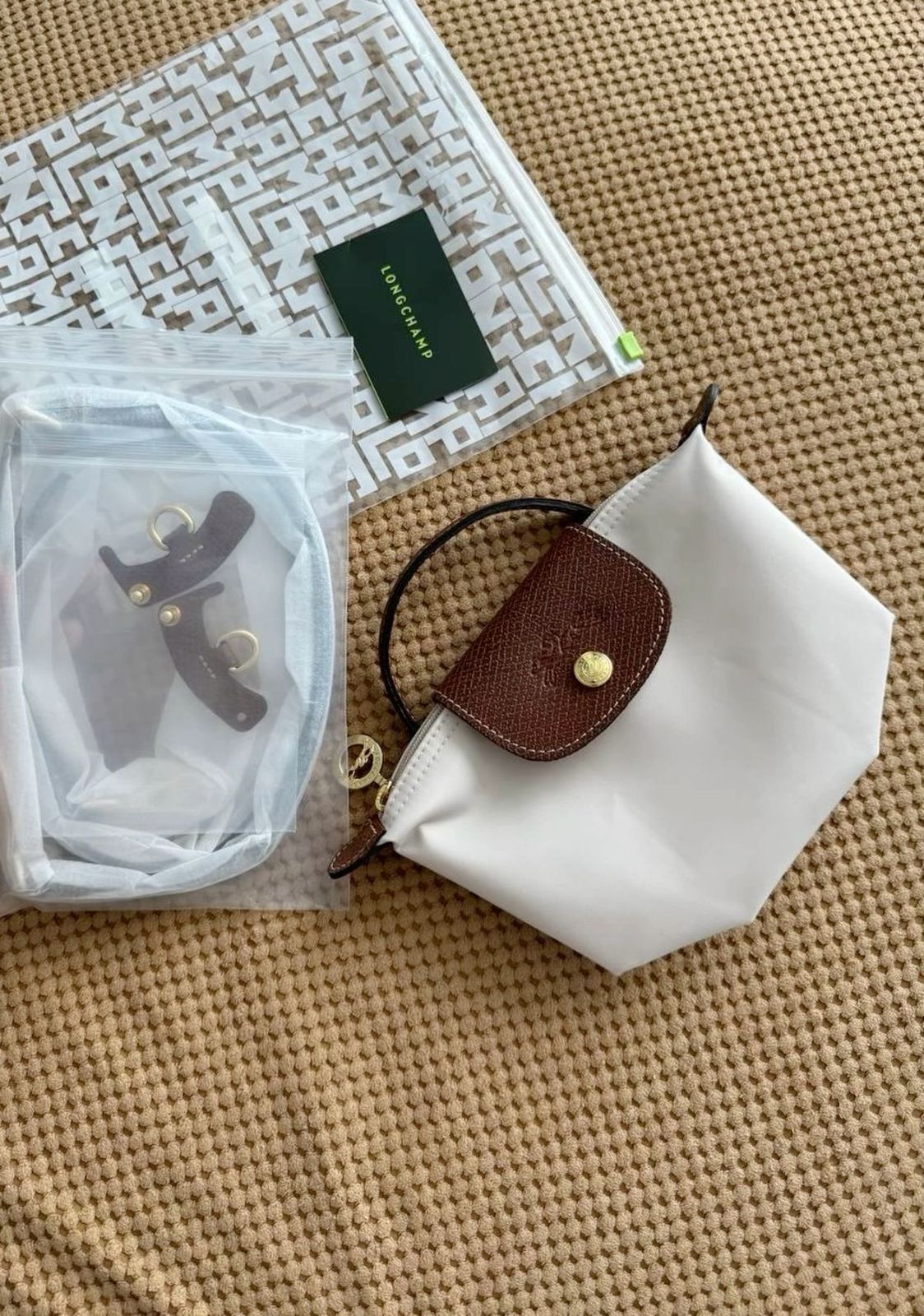 Long champ le pilage mini crossbody bag