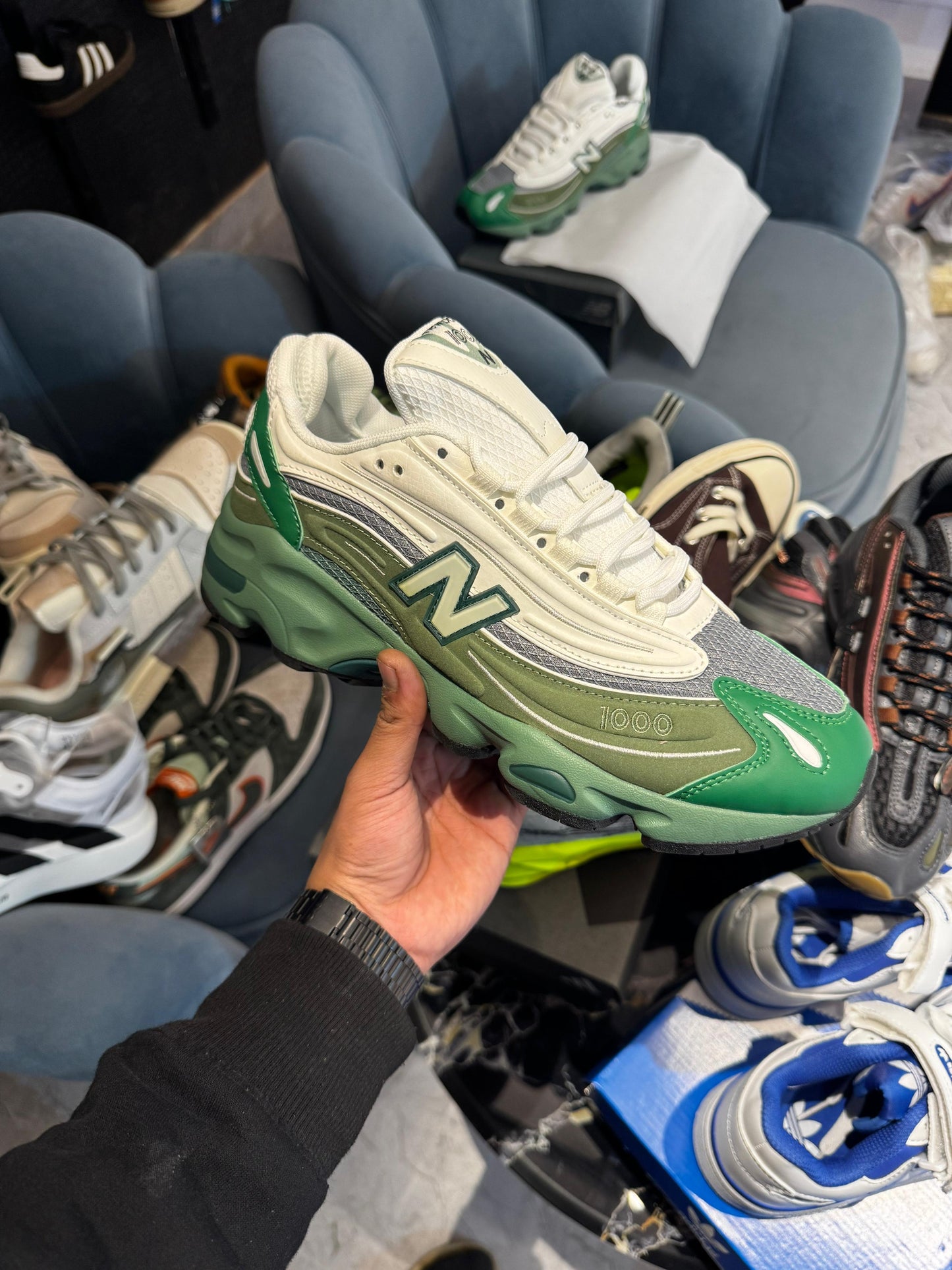 New balance 1000 green/white