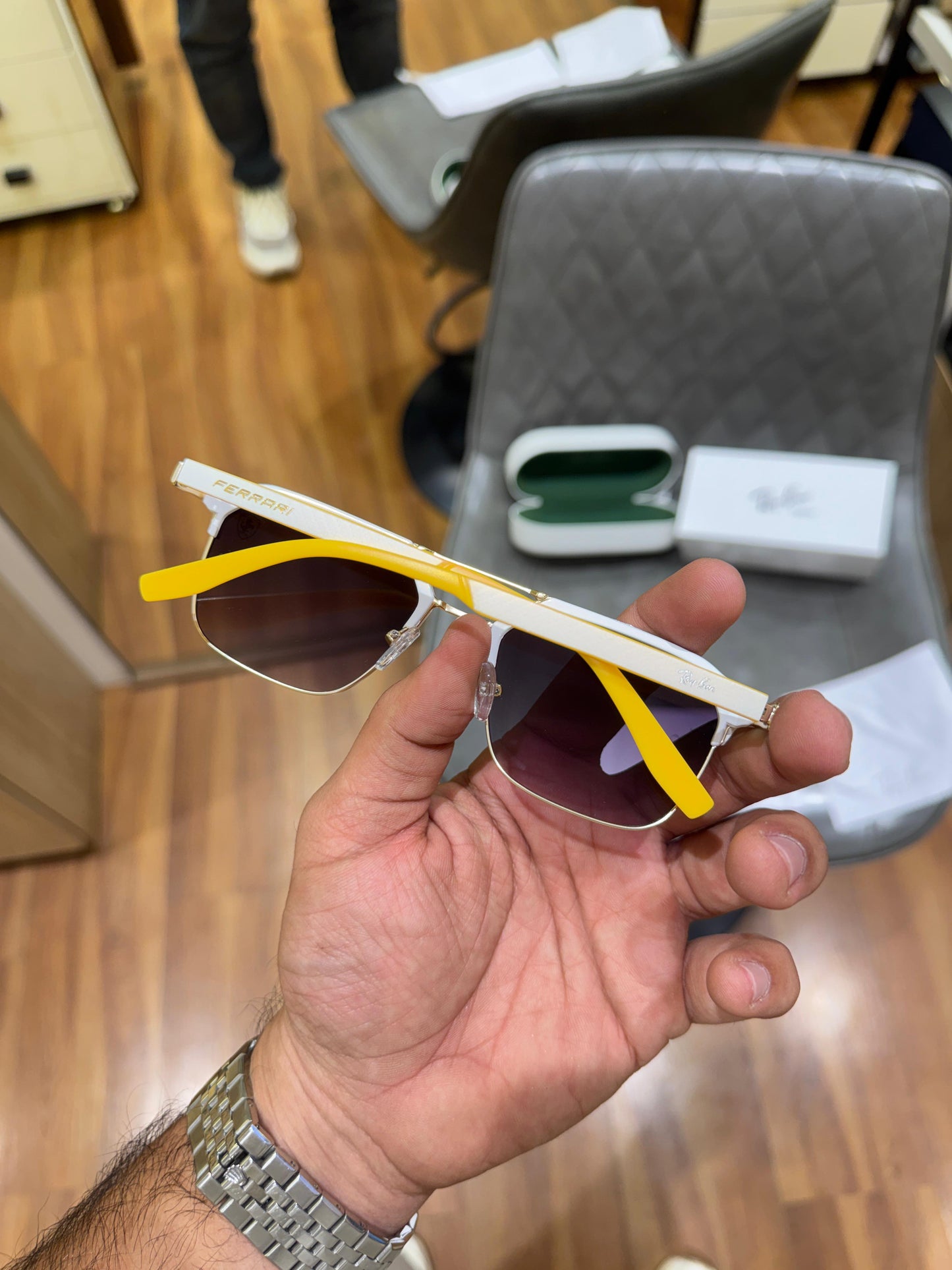 Rayban Ferrari yellow