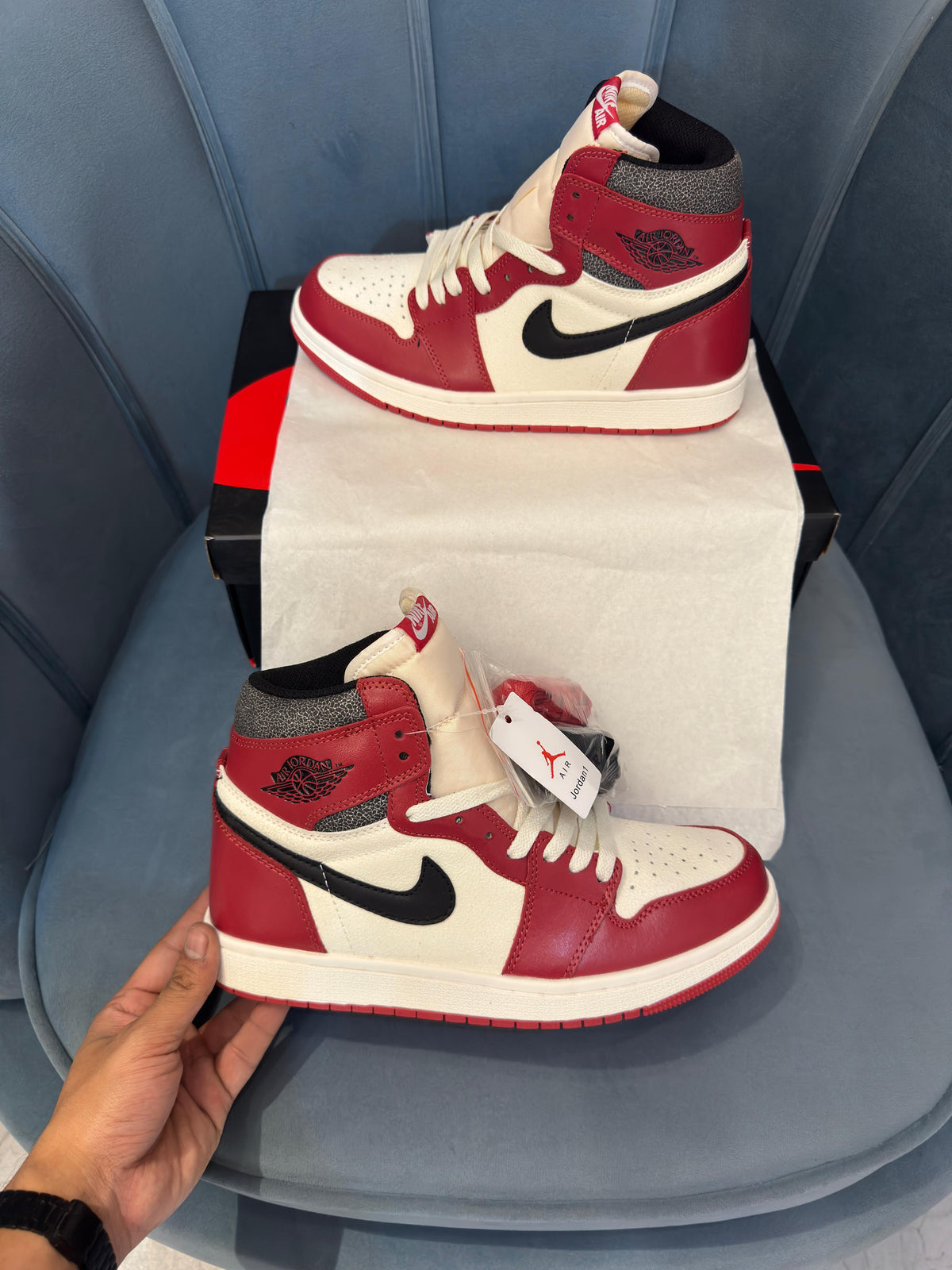 Nike air jordan 1s lost and found