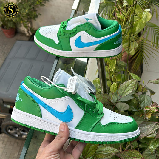 Nike air jordan 1s low lucky green