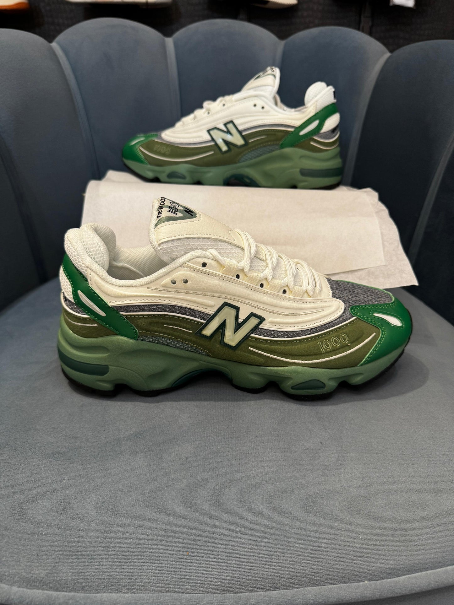 New balance 1000 green/white