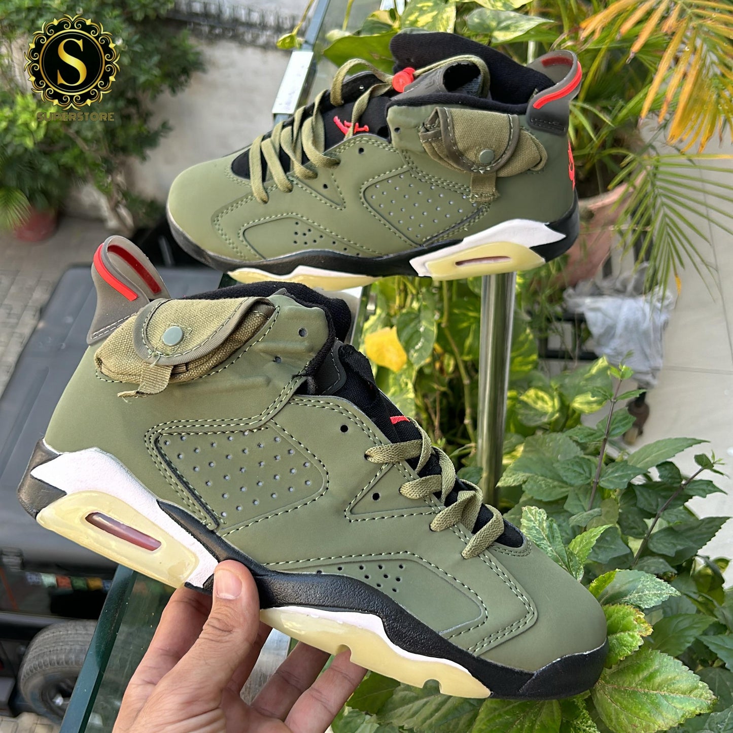 Nike air Jordan 6 green pocket