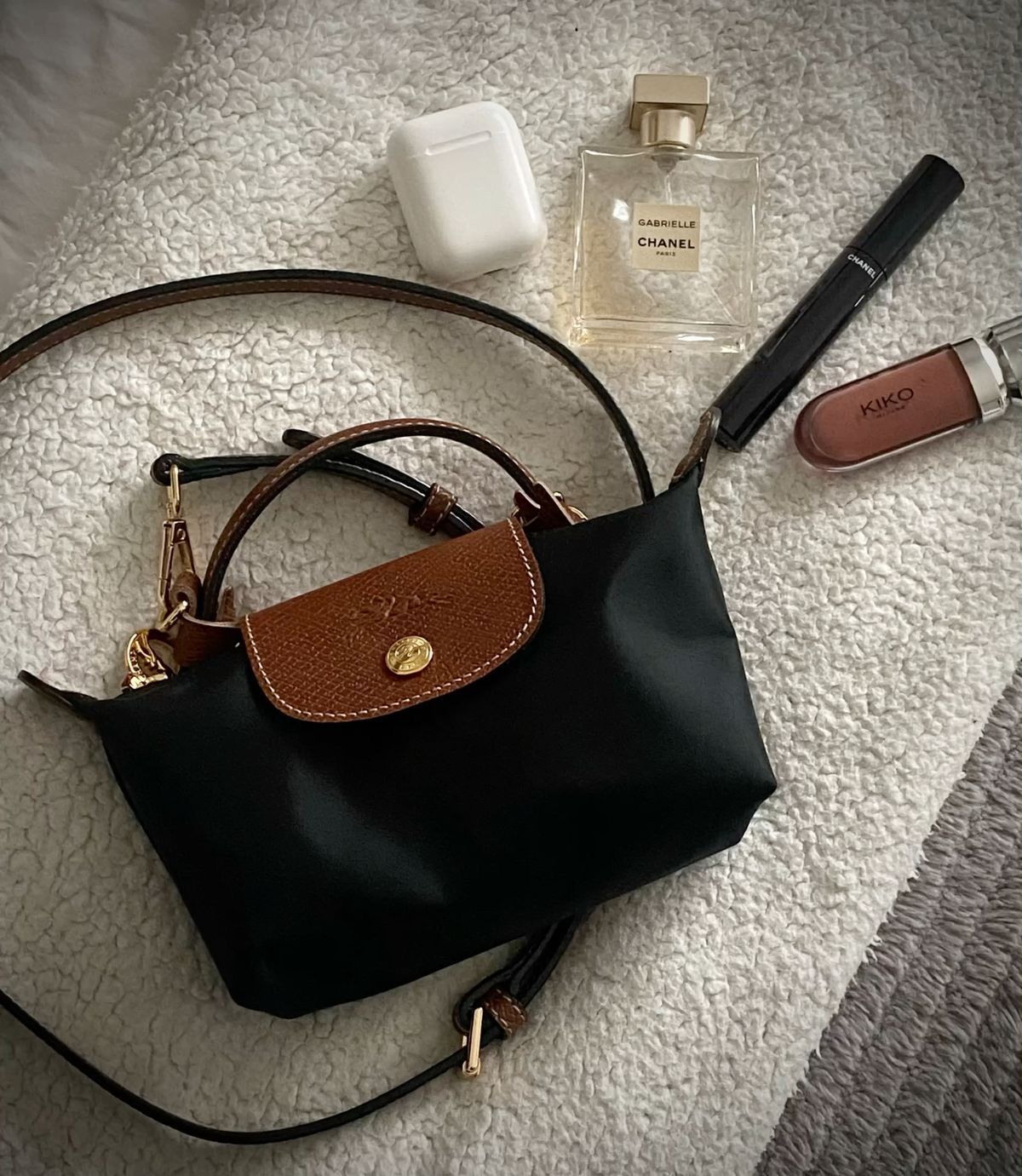 Long champ le pilage mini crossbody bag
