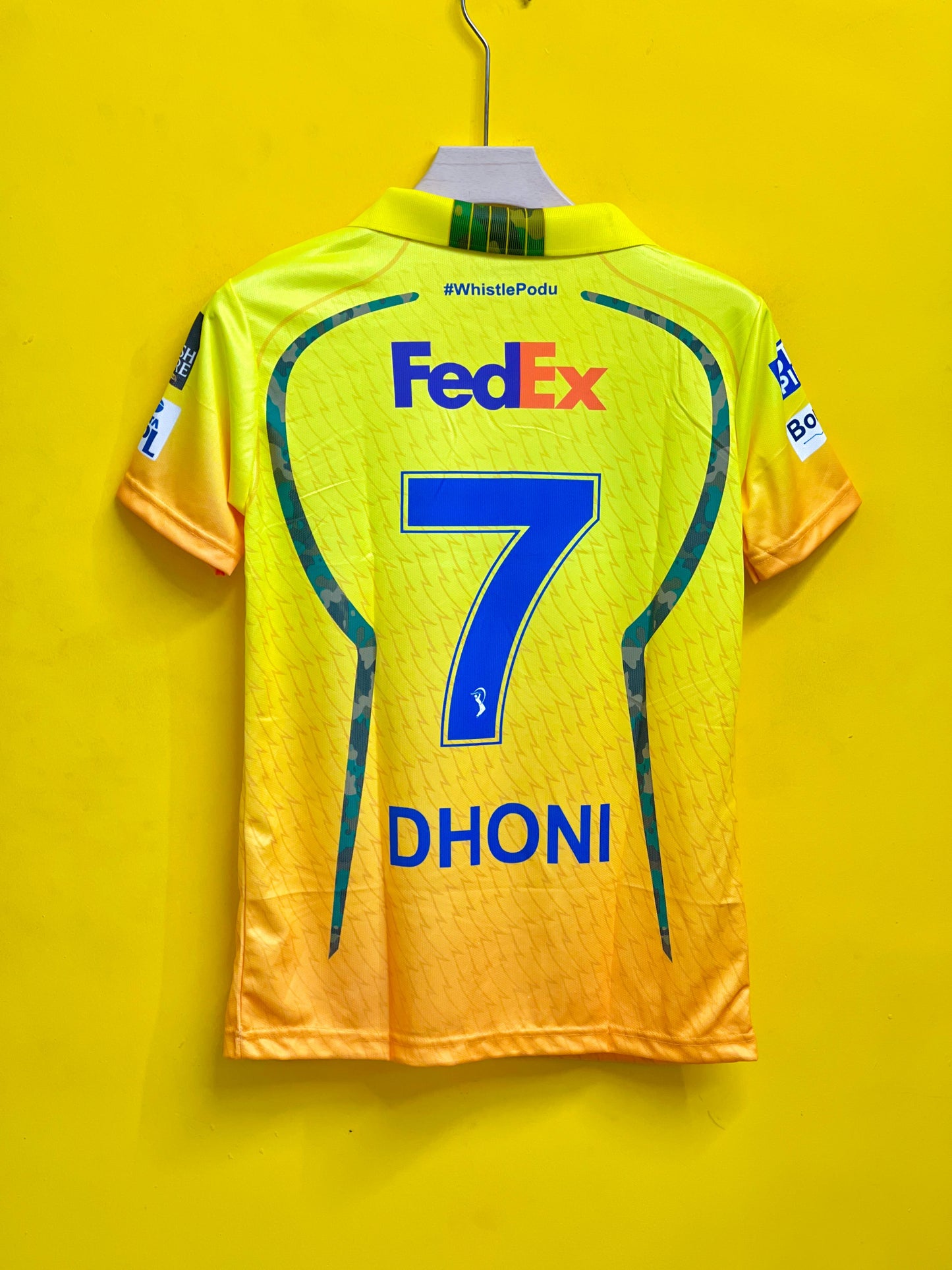 Chennai super kings ipl jersey (MS DHONI)