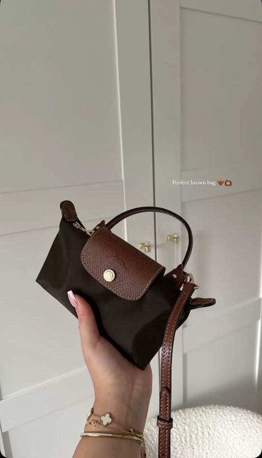 Long champ le pilage mini crossbody bag