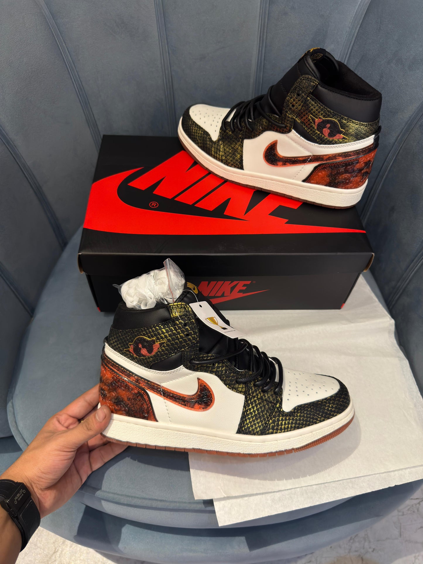 Nike air jordan retro 1s high year of the snake