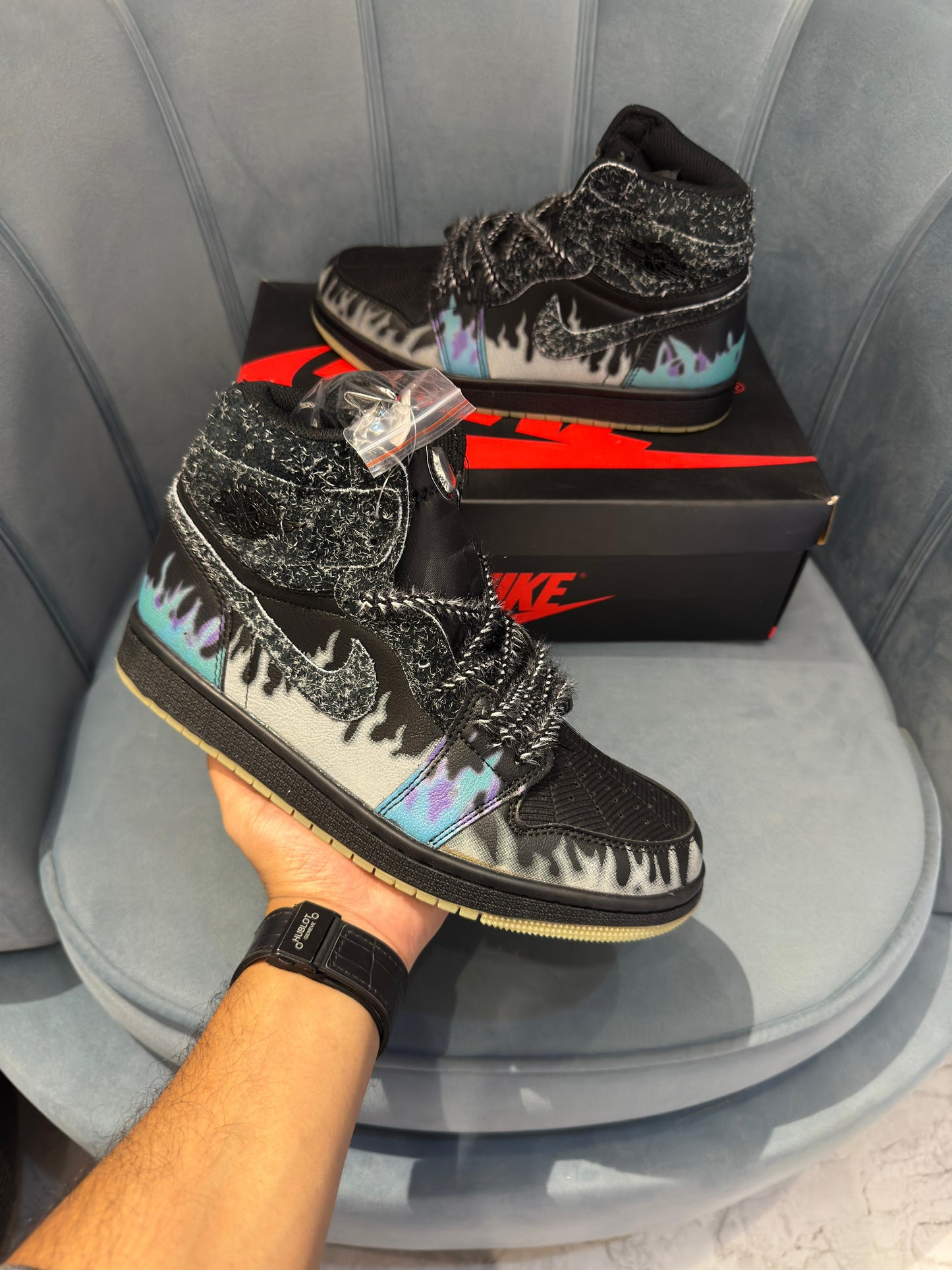 Nike air Jordan 1s High Halloween black cat