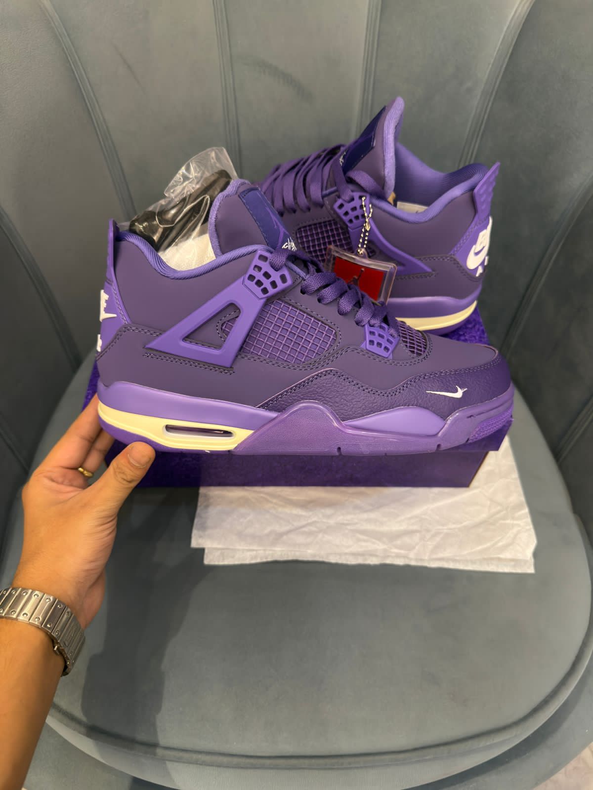 Nike air jordans retro 4 nigel sylvester purple