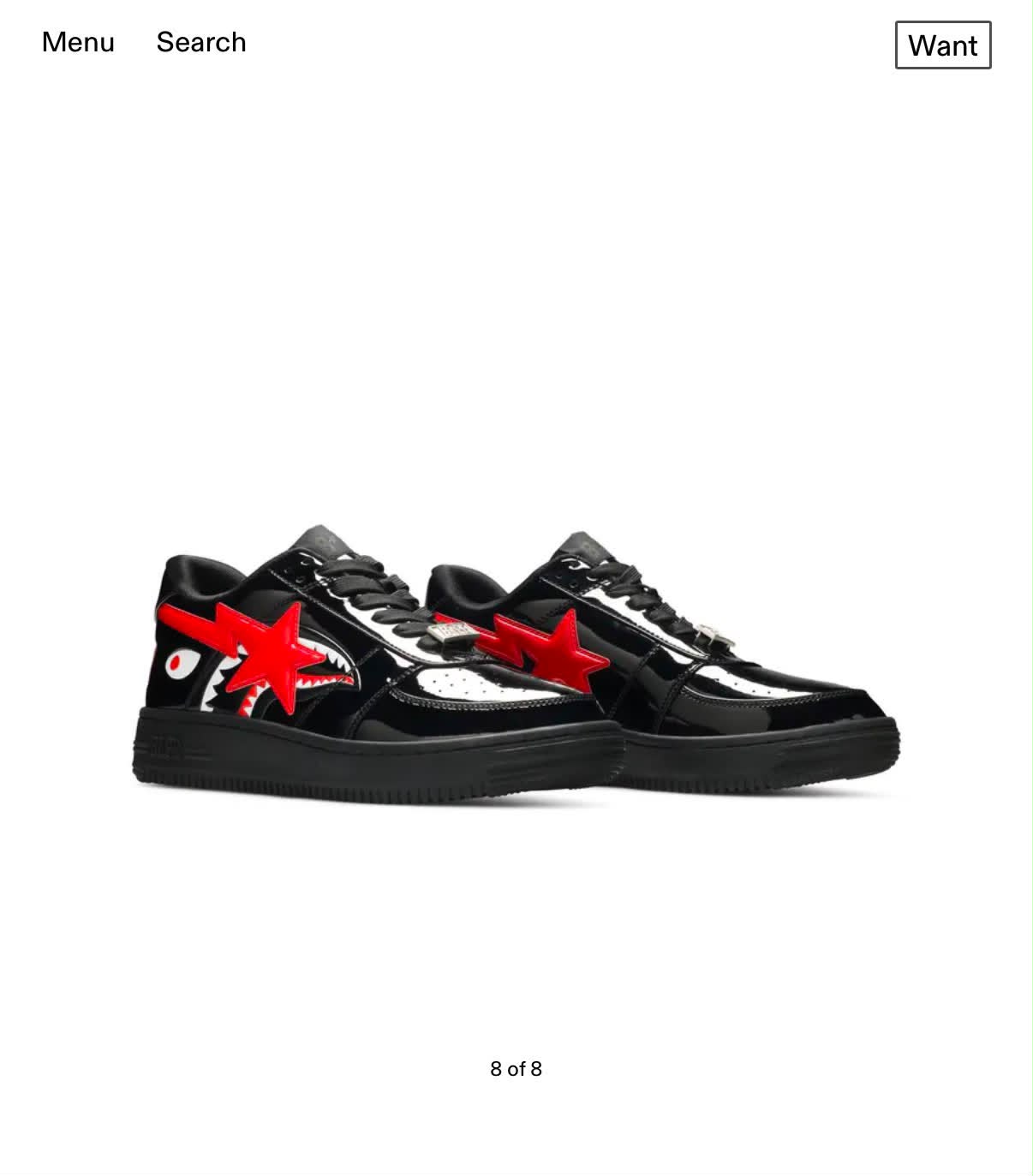 A Bathing ape bape sta os black red