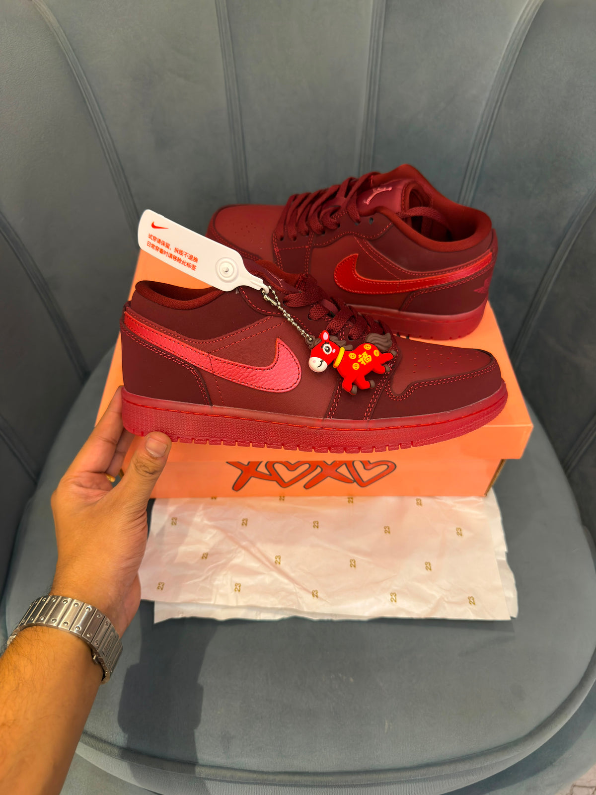 Nike air jordans low valentines year of the horse