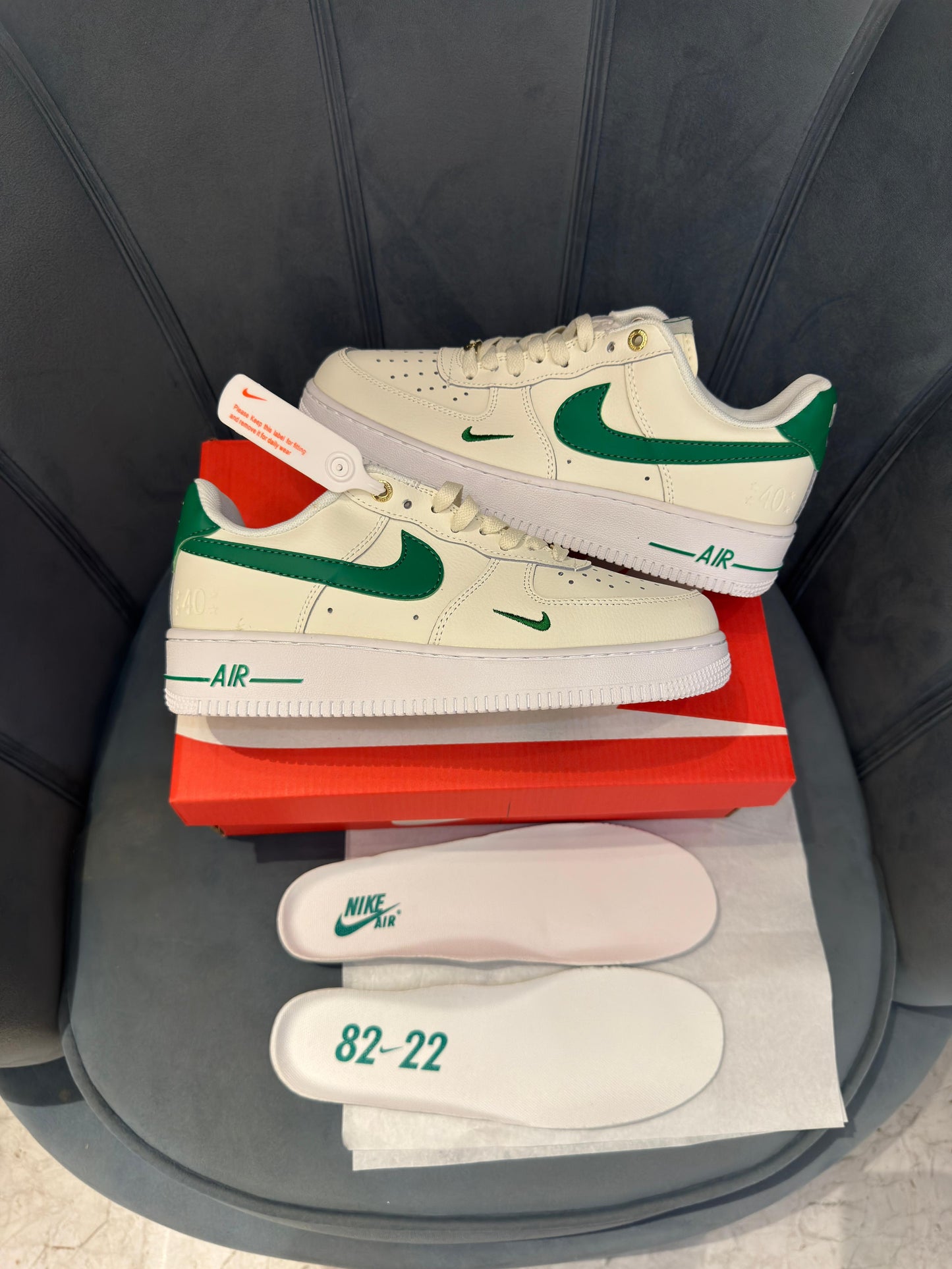 Nike airforce 1 low 07 LV8 40th anniversary sail malachite