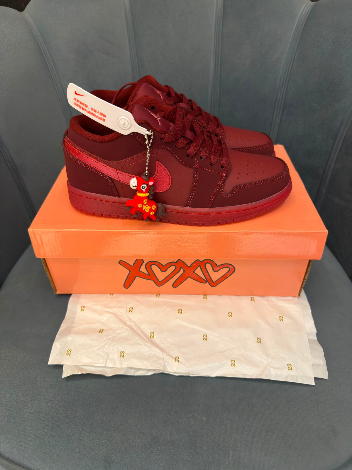 Nike air jordans low valentines year of the horse