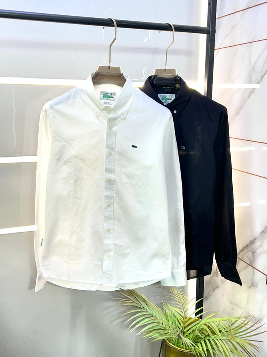 Lacoste oxford Lycra shirt