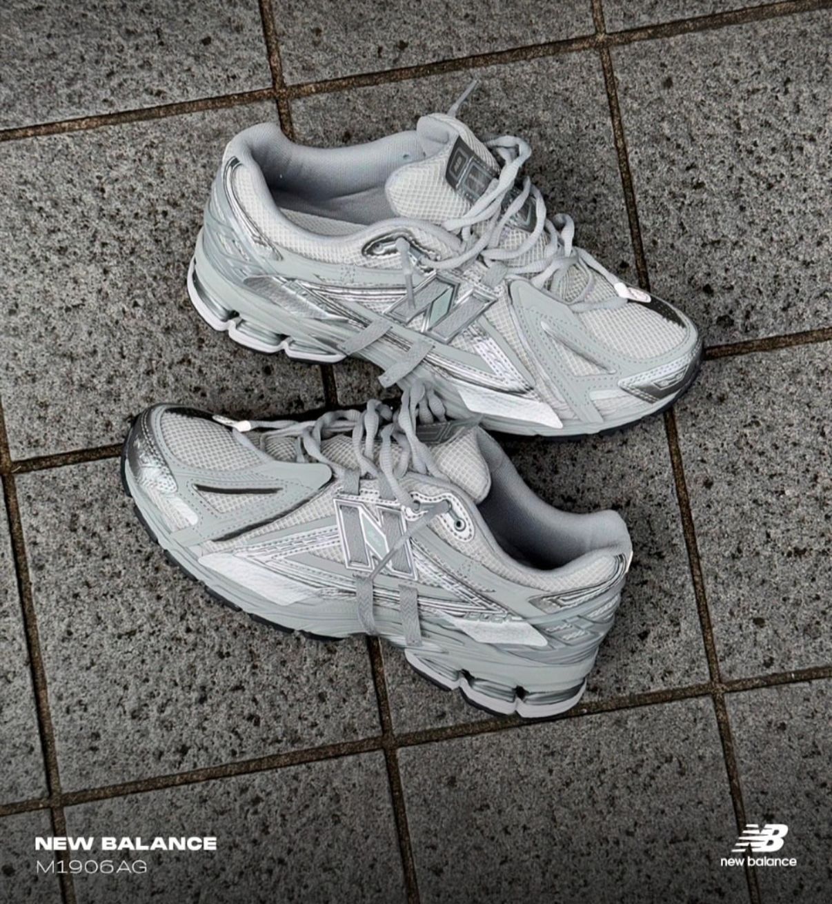 New balance 1906 a concrete silver metallic