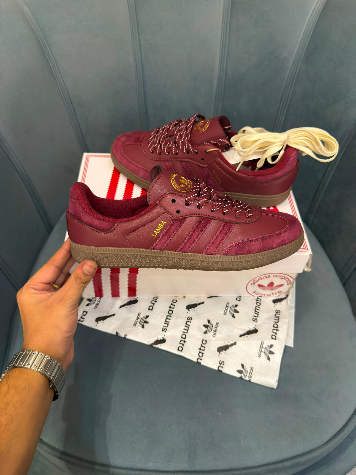 Adidas samba maroon sumatra