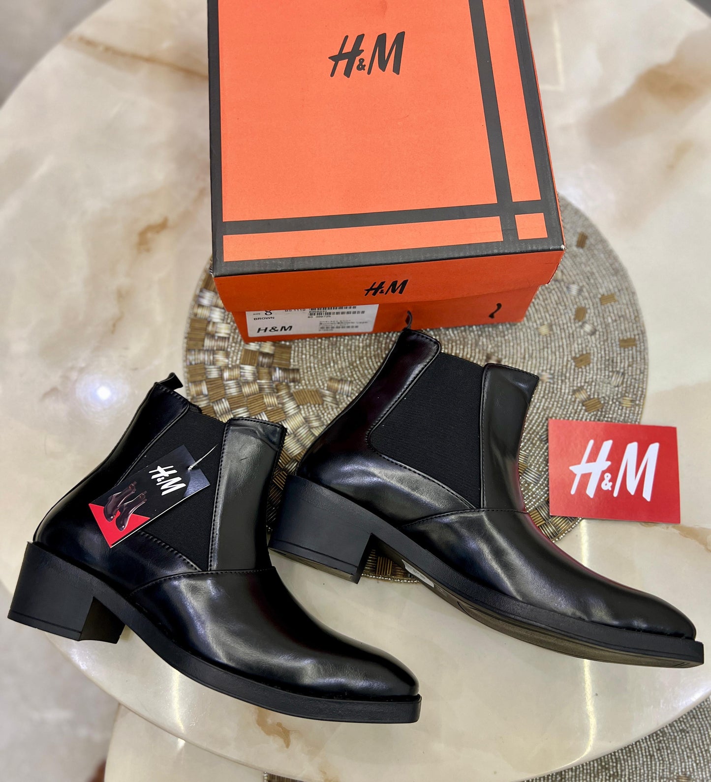 H&m cuban heel chelsea boots