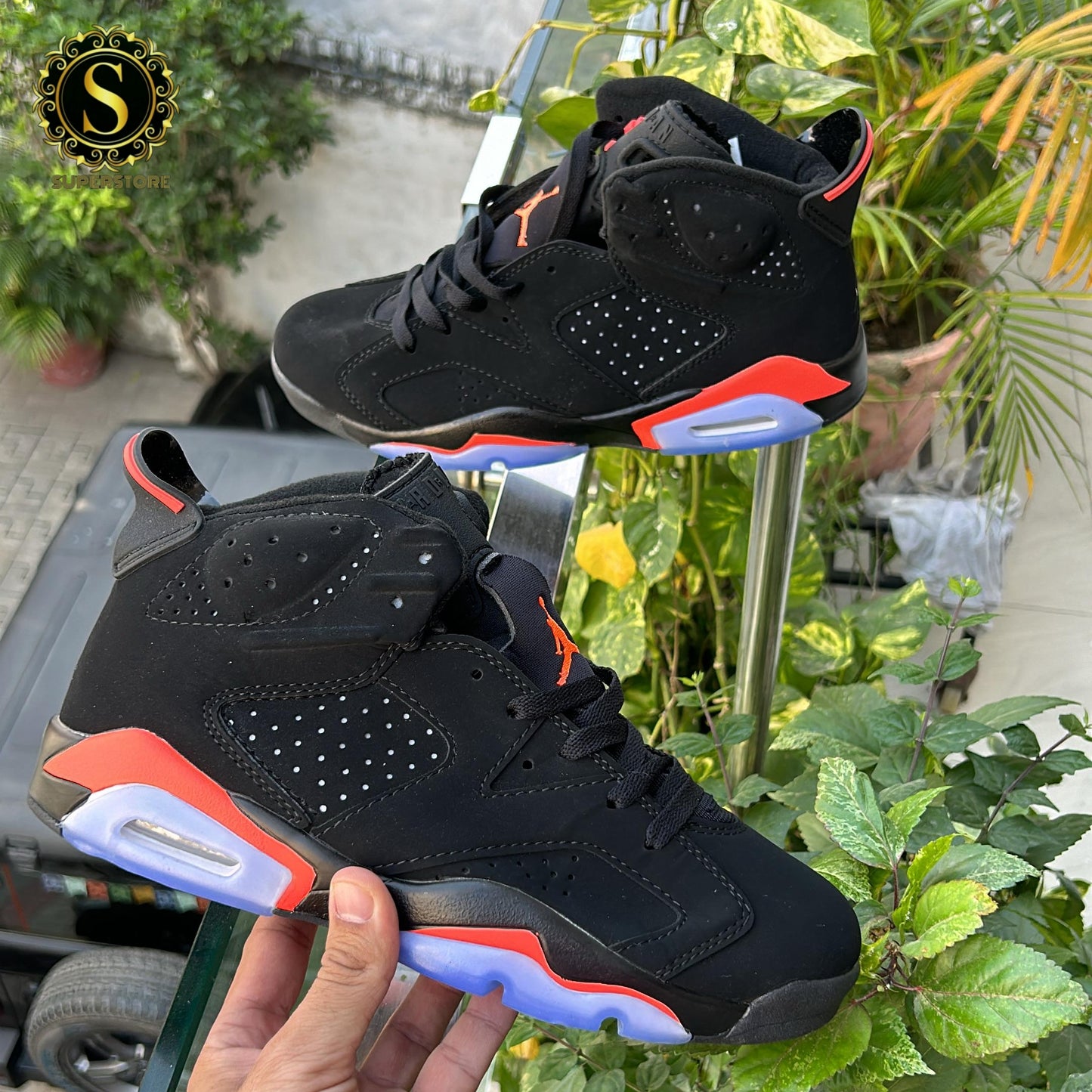 Nike air Jordan 6 black red