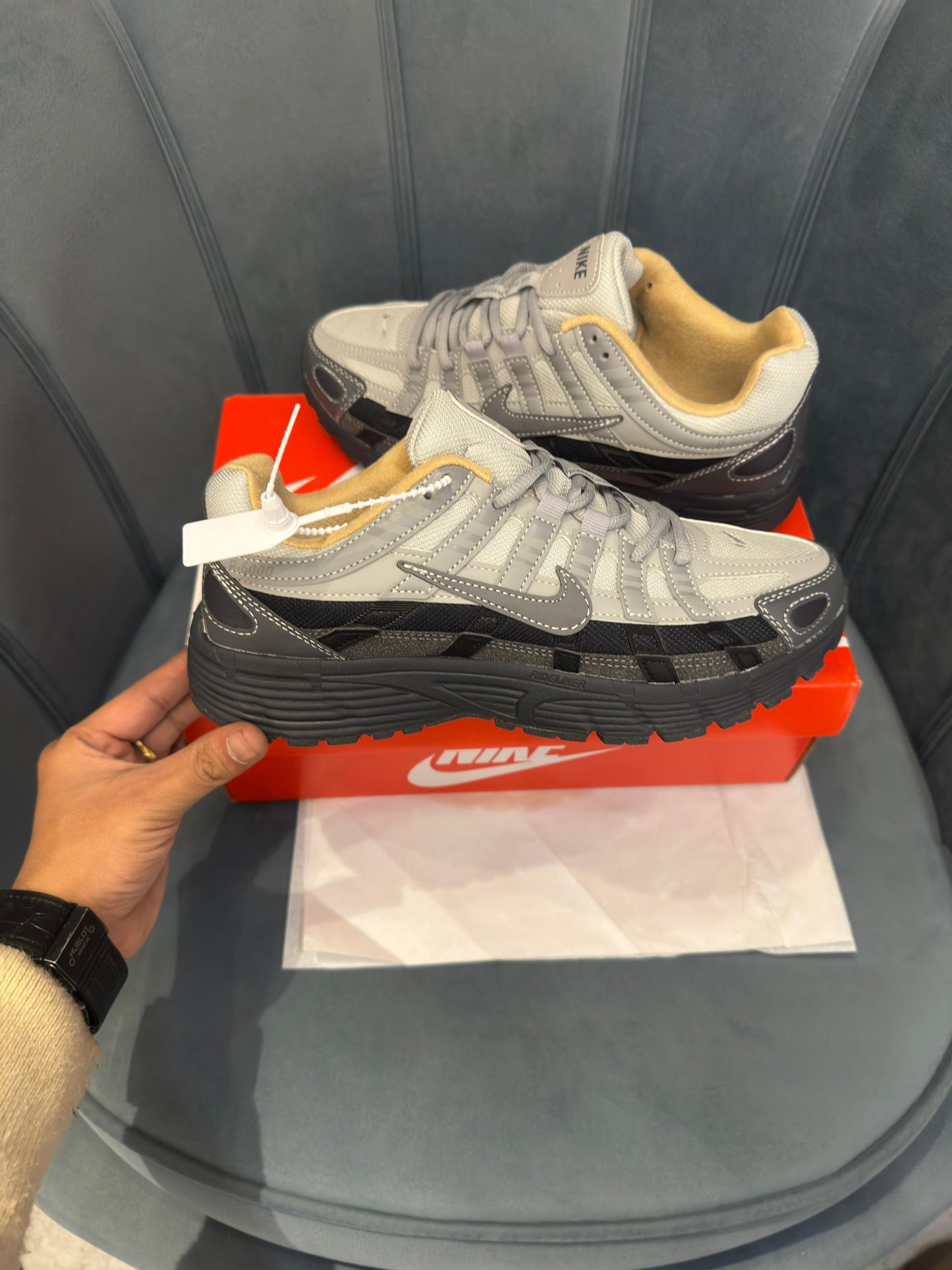 Nike P-6000 trainer platinum purple