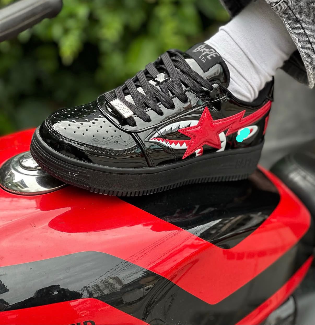 A Bathing ape bape sta os black red