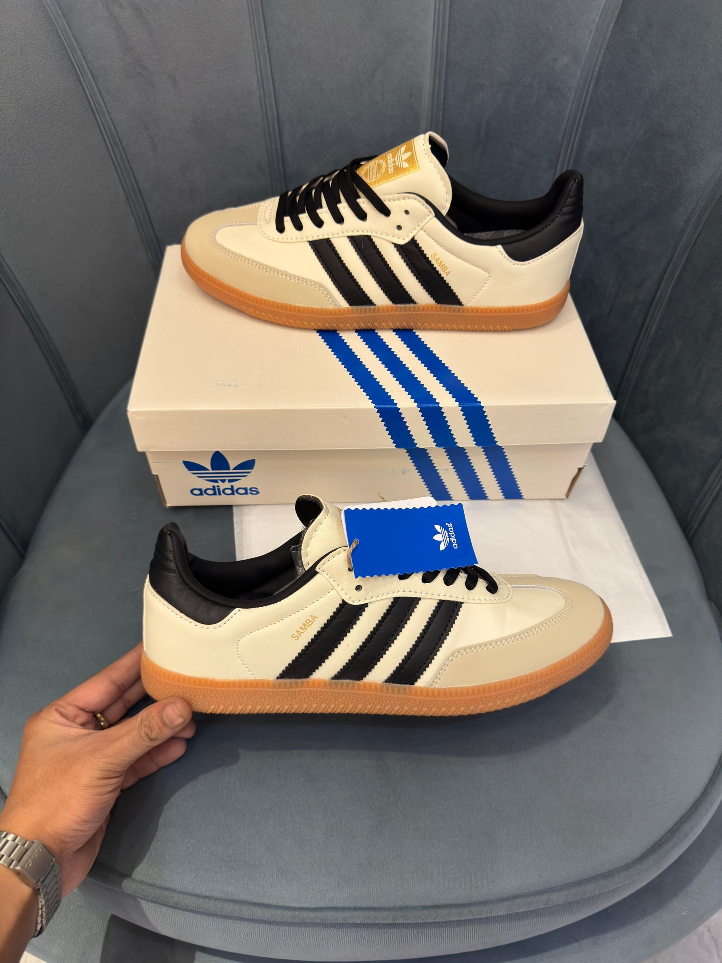Adidas samba og cream white sand strata