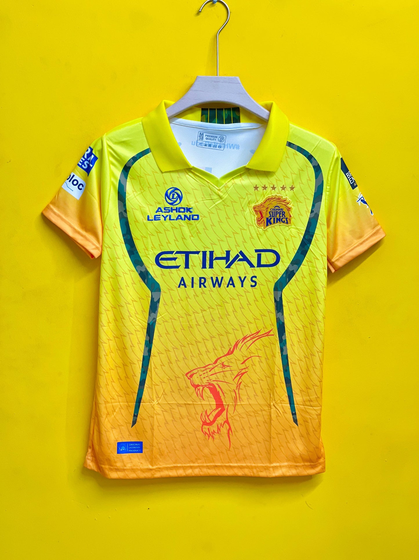 Chennai super kings ipl jersey (MS DHONI)