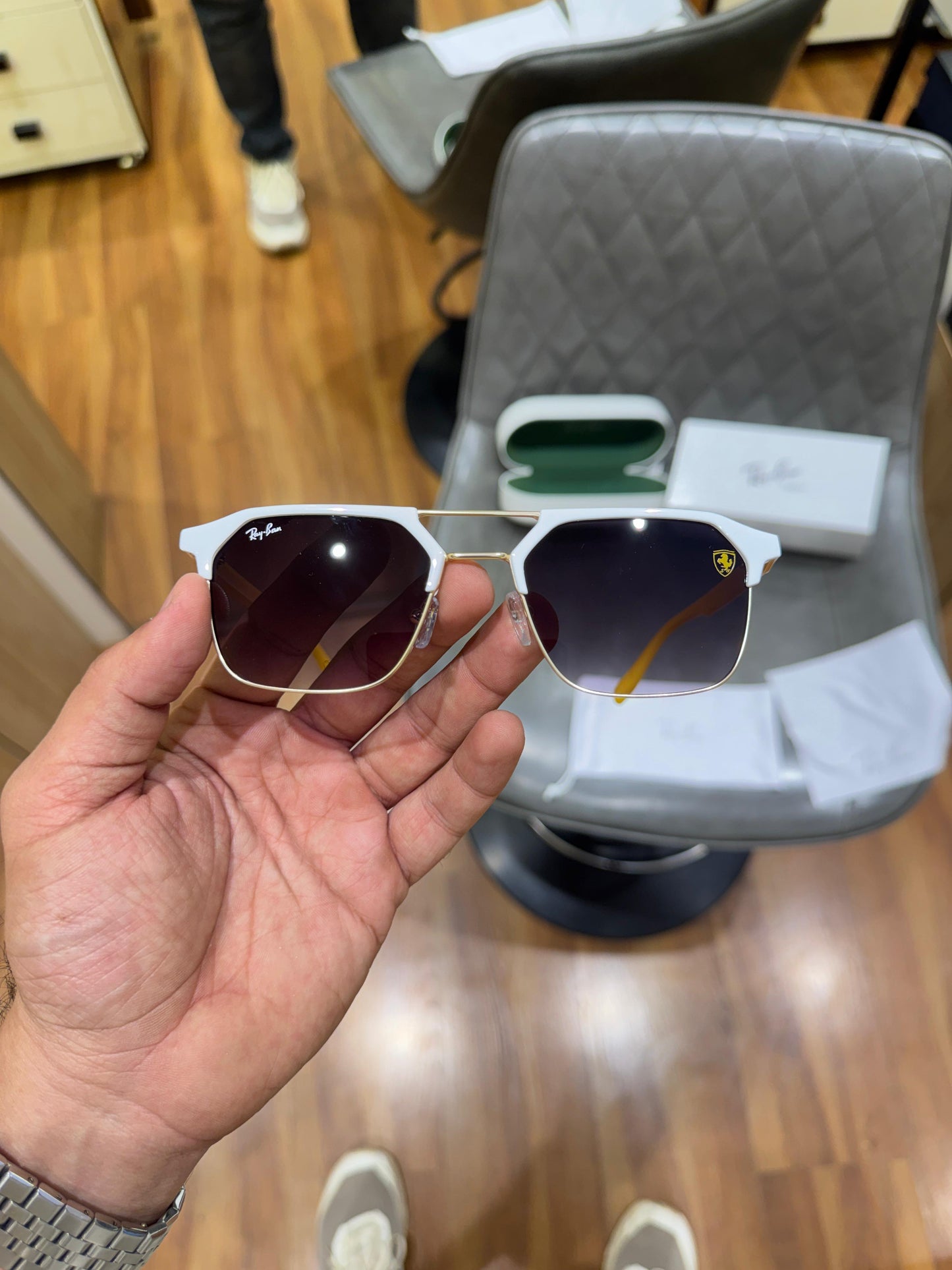 Rayban Ferrari yellow