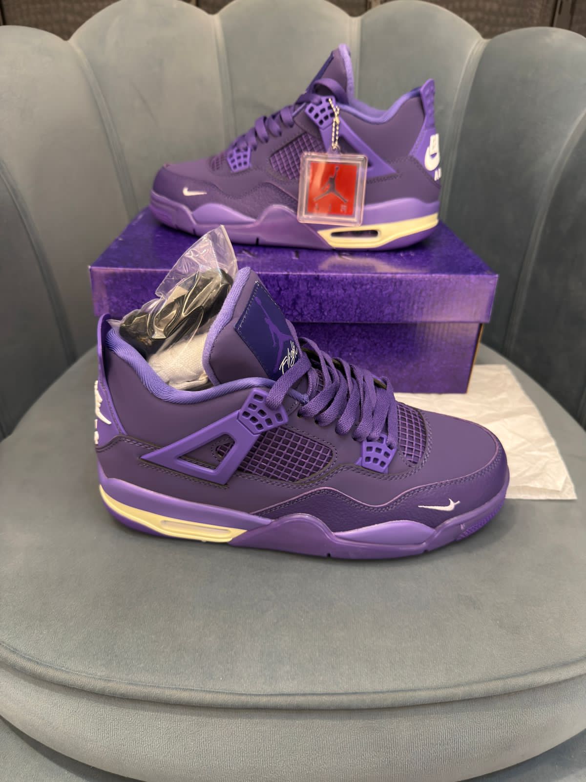Nike air jordans retro 4 nigel sylvester purple