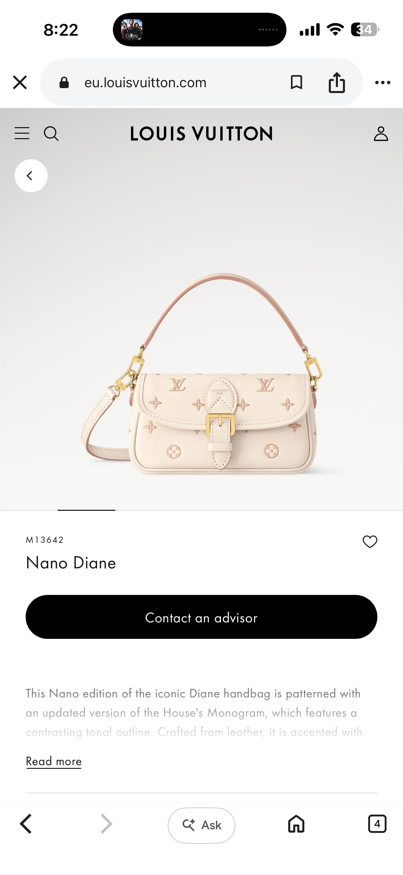 Louis vuitton diane