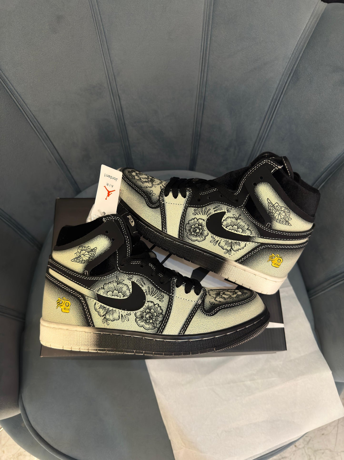 Nike air jordan retro 1 high zoom cmft 2 dia de muertos