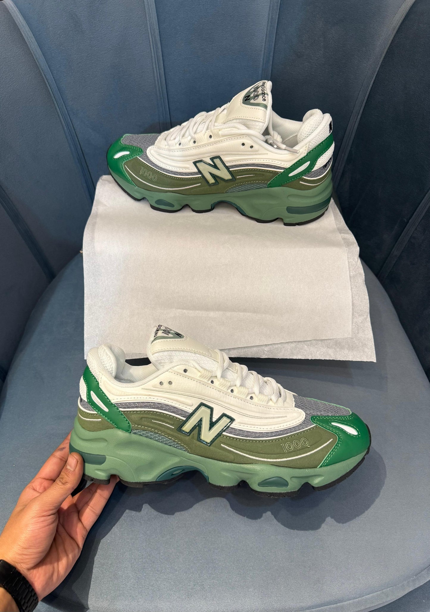 New balance 1000 green/white
