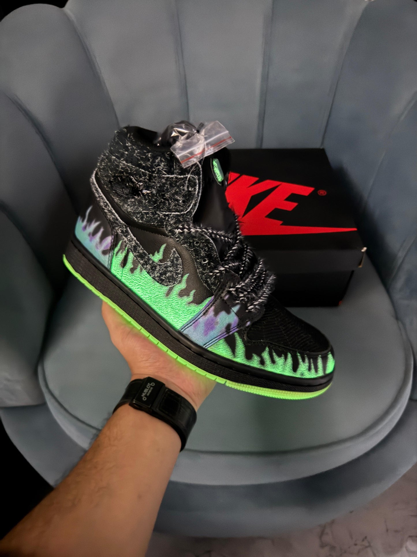 Nike air Jordan 1s High Halloween black cat