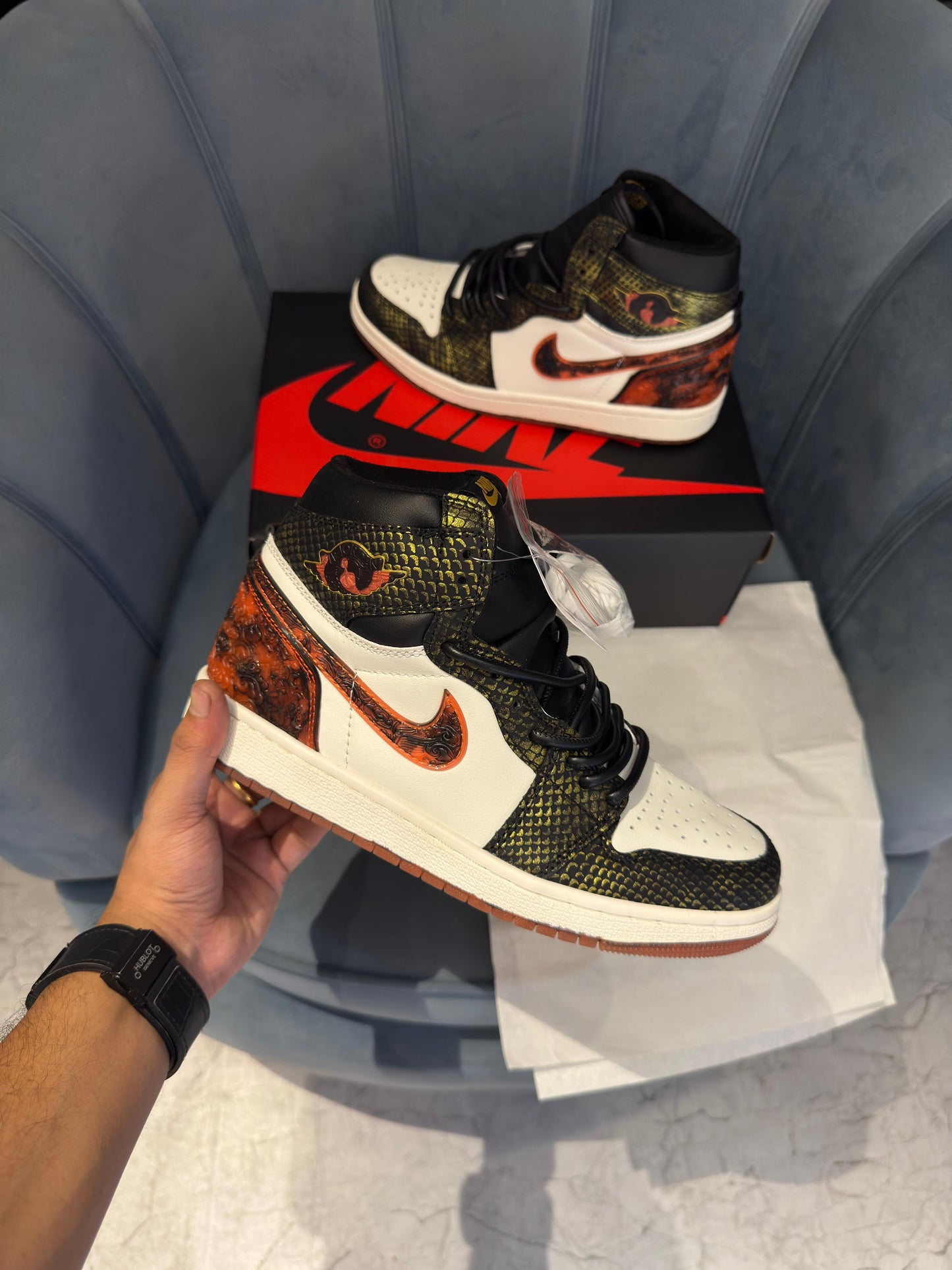 Nike air jordan retro 1s high year of the snake