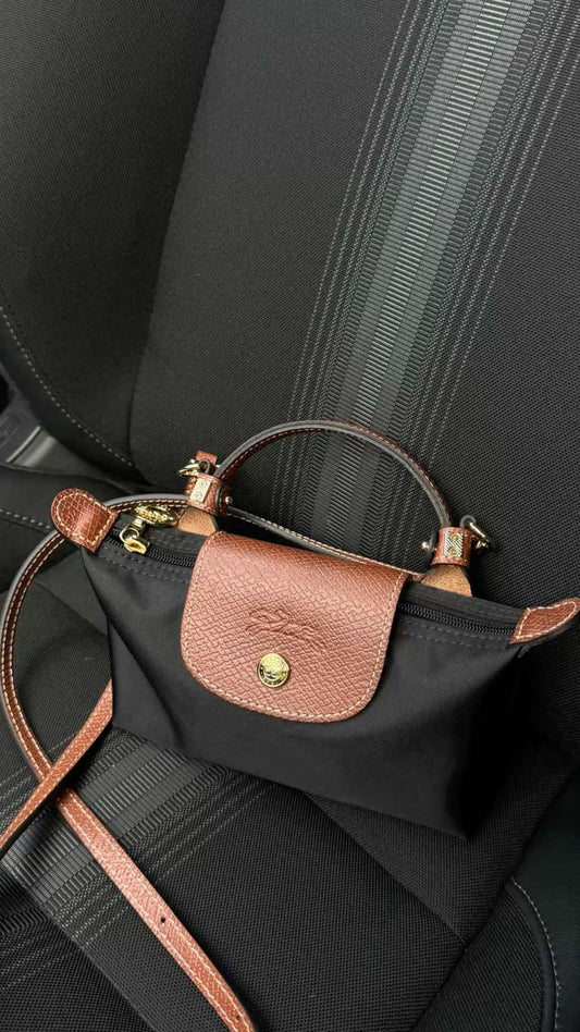 Long champ le pilage mini crossbody bag