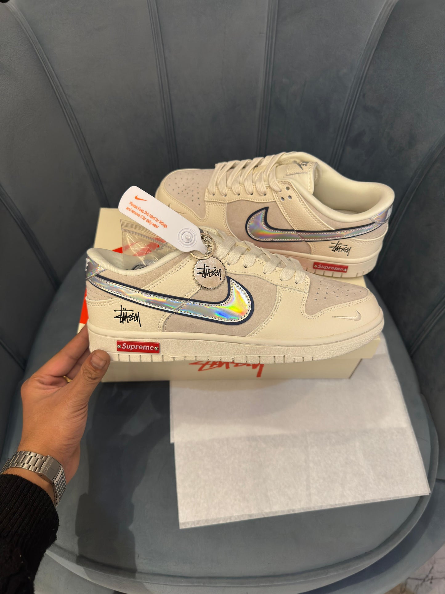Nike sb dunk x supreme stussy