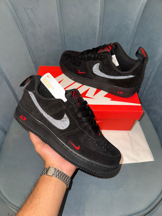 Nike airforce 1 cool black reflective