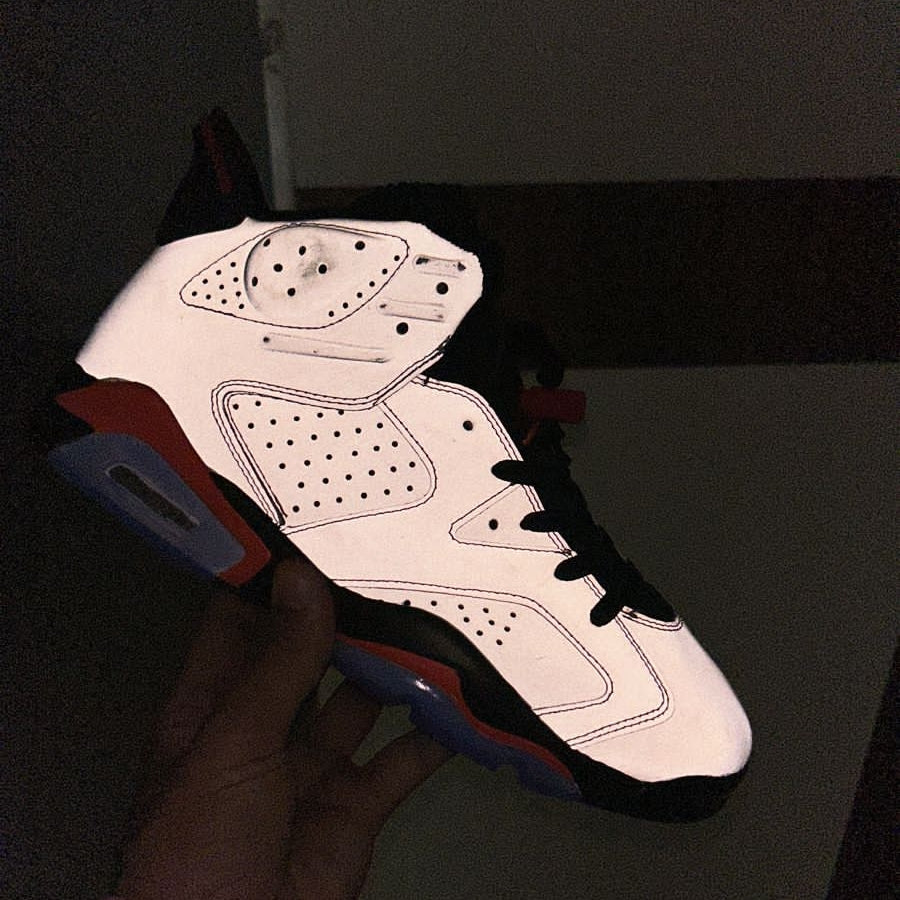 Nike air Jordan 6 silver reflected