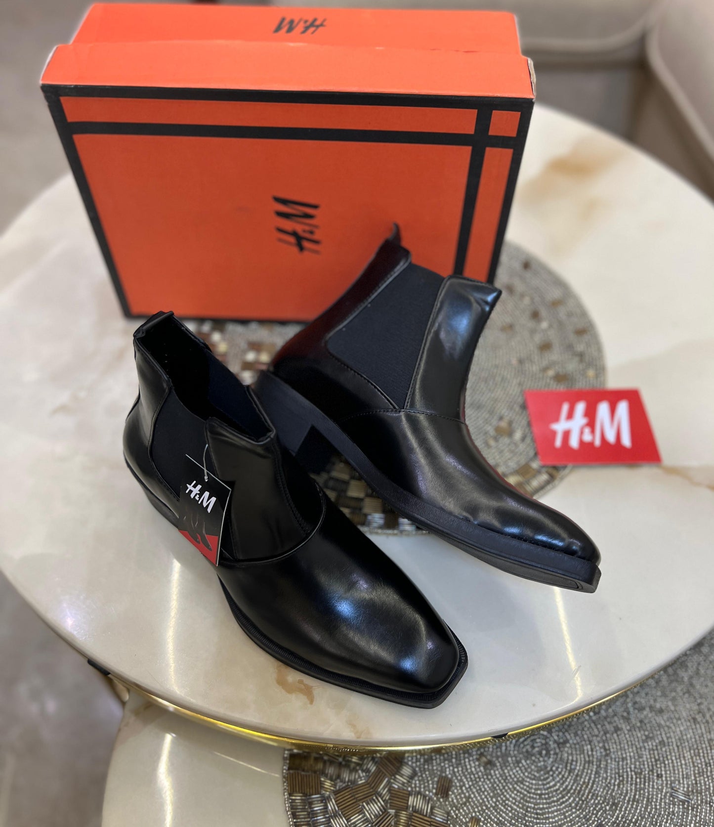 H&m cuban heel chelsea boots