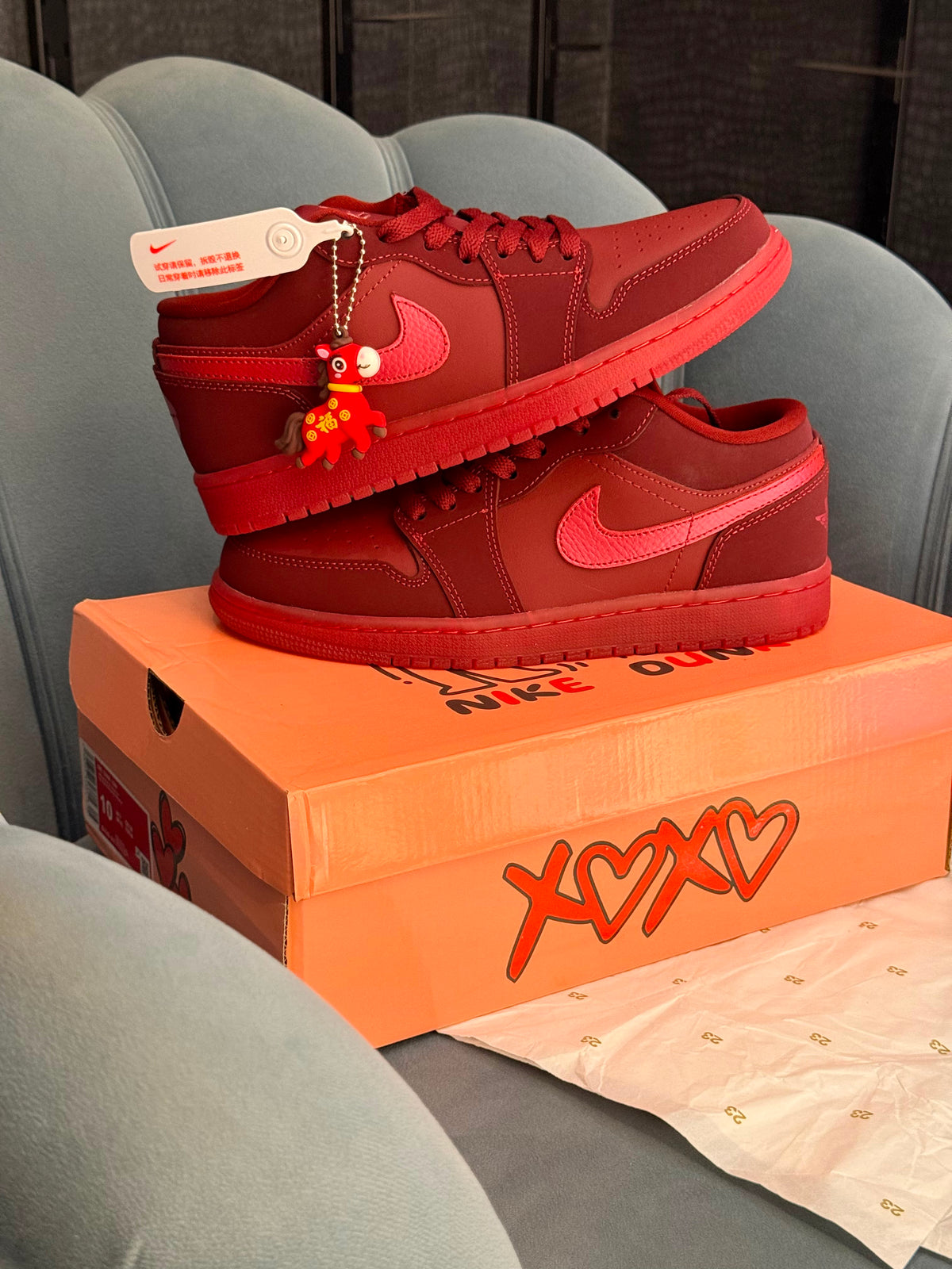 Nike air jordans low valentines year of the horse